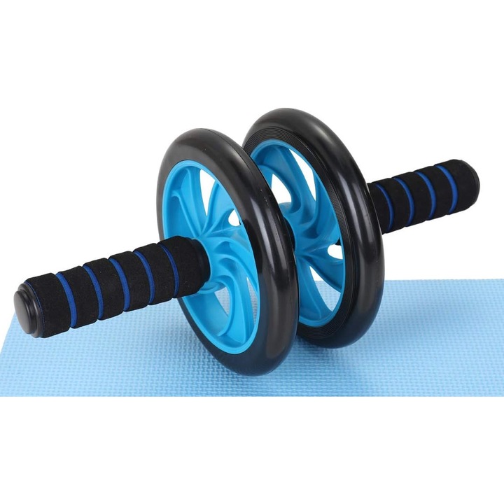 Rola pentru abdomen Enforose, antrenament, functionare silentioasa, covoras pentru genunchi confortabil