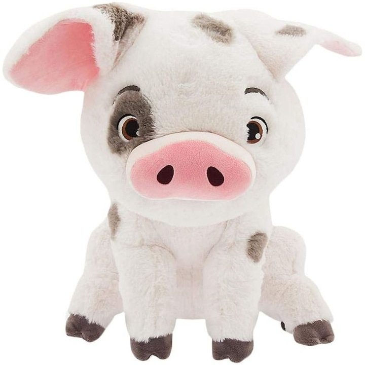 Jucarie de plus HERUSI porc Moana 22cm negru moale
