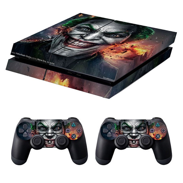 Dekoratív matricák PS4 játékkonzolhoz, Joker modell, többszínű