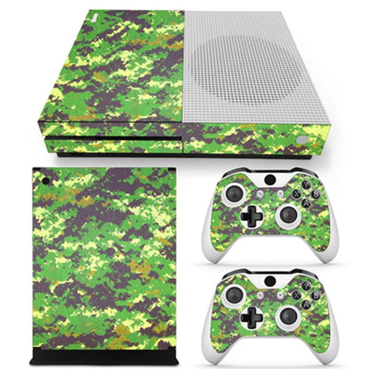 Dekoratív öntapadós matrica Xbox ONE Slim konzolokhoz, elegáns dizájn, vinil anyag, többszínű