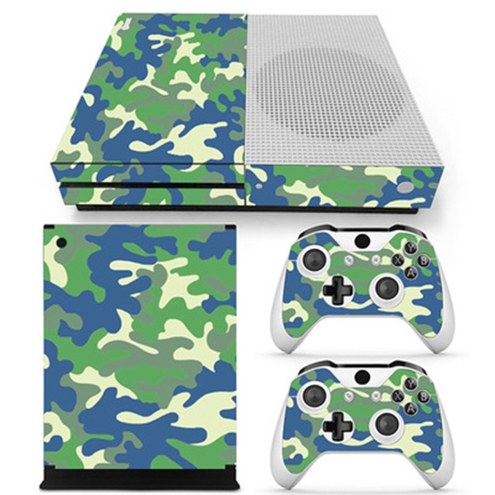 Dekoratív öntapadós matrica Xbox ONE Slim konzolokhoz, elegáns dizájn, vinil anyag, többszínű