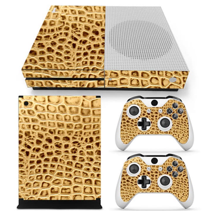 Dekoratív öntapadós matrica Xbox ONE Slim konzolokhoz, elegáns dizájn, vinil anyag, többszínű