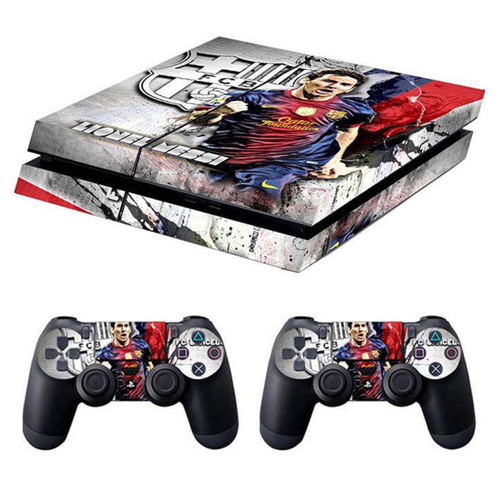 Dekoratív matricák PS4 játékkonzolhoz, Lionel Messi modell, többszínű