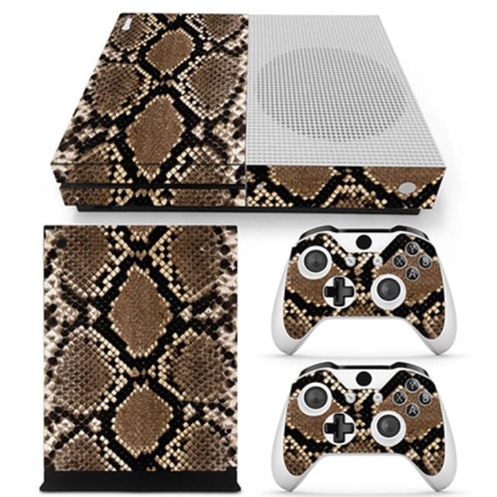 Dekoratív öntapadós matrica Xbox ONE Slim konzolokhoz, elegáns dizájn, vinil anyag, többszínű