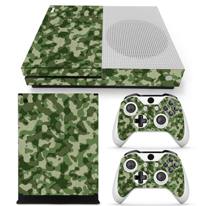Dekoratív öntapadós matrica Xbox ONE Slim konzolokhoz, elegáns dizájn, vinil anyag, többszínű