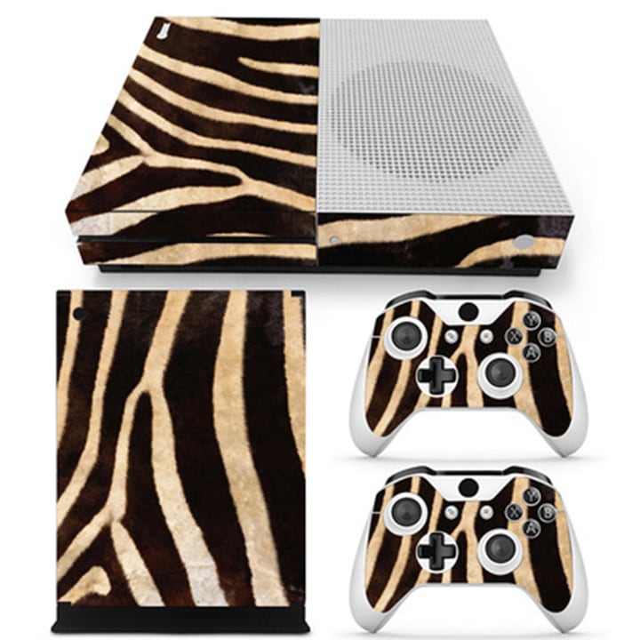 Dekoratív öntapadós matrica Xbox ONE Slim konzolokhoz, elegáns dizájn, vinil anyag, többszínű
