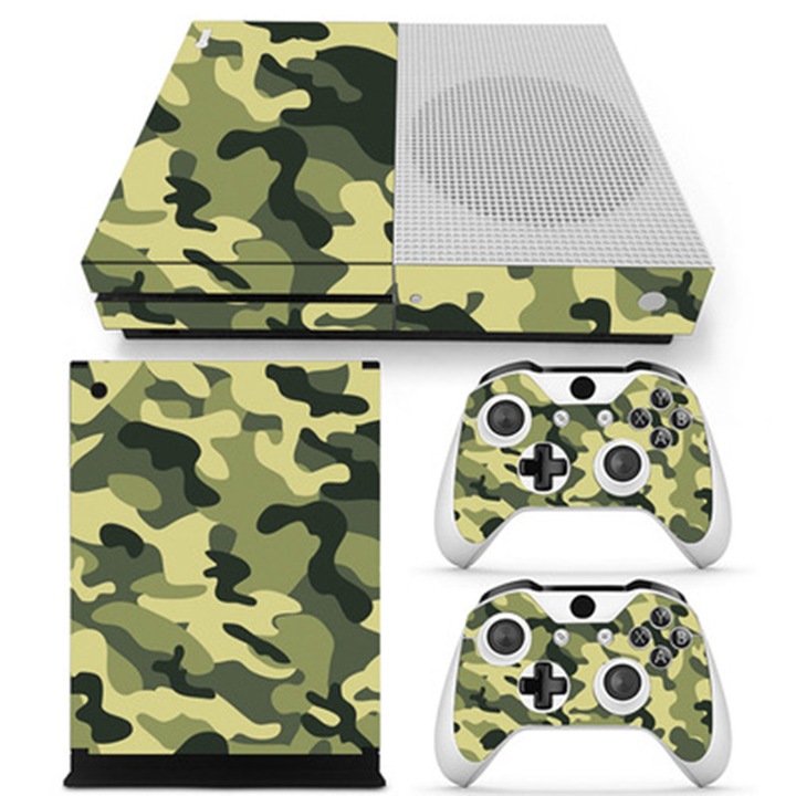 Dekoratív öntapadós matrica Xbox ONE Slim konzolokhoz, elegáns dizájn, vinil anyag, többszínű