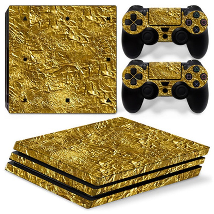 HERUSI dekoratív matrica PS4 Pro konzolhoz, színes, vékony, matt