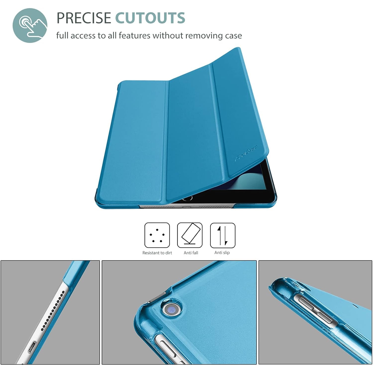 Husa iPad 10.2 Husa pentru iPad a 9-a generatie 2021/ iPad a 8-a generatie 2020/ iPad a 7-a generatie 2019 Husa, suport subtire, carcasa tare din spate, husa de protectie inteligenta pentru iPad 10,2 inchi
