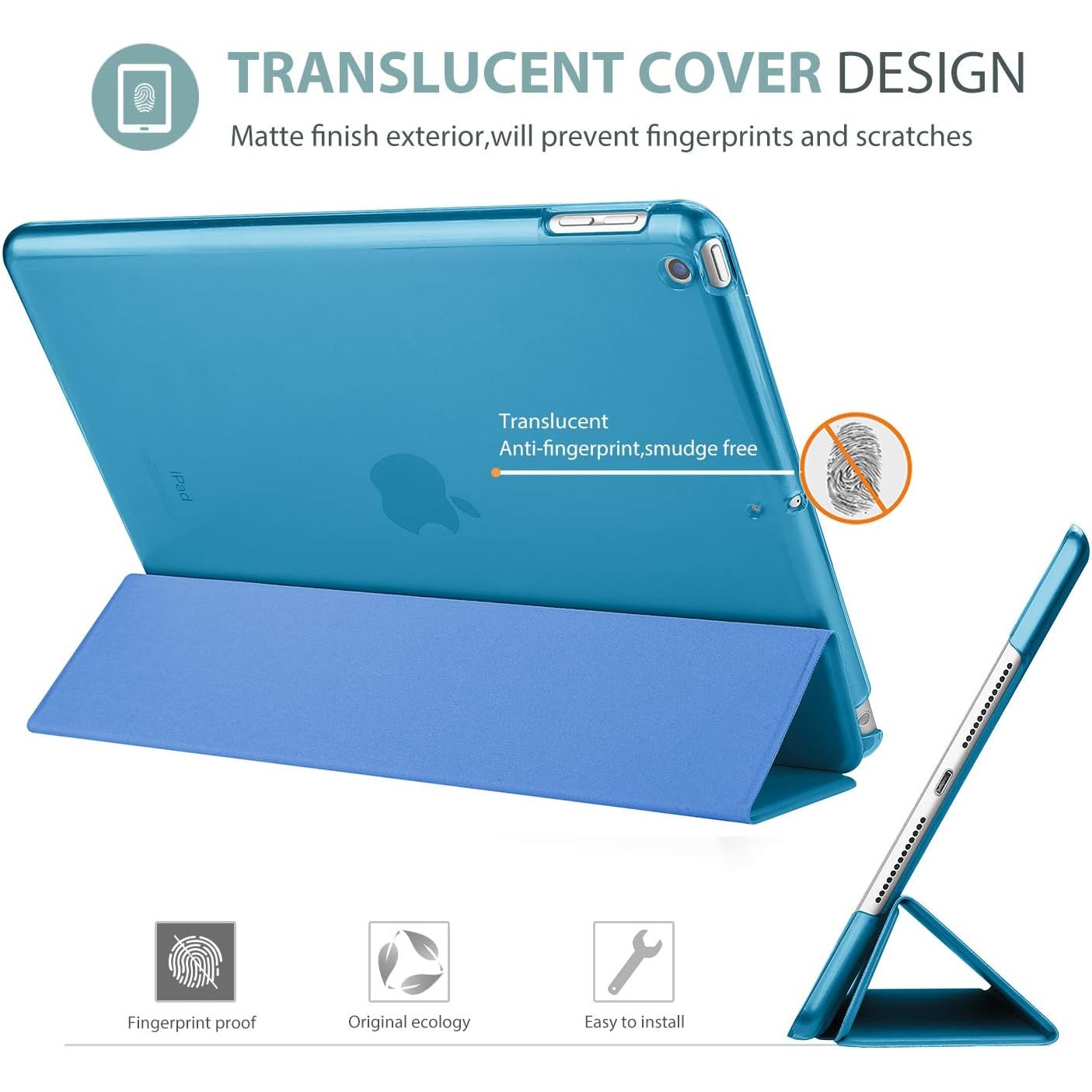 Husa iPad 10.2 Husa pentru iPad a 9-a generatie 2021/ iPad a 8-a generatie 2020/ iPad a 7-a generatie 2019 Husa, suport subtire, carcasa tare din spate, husa de protectie inteligenta pentru iPad 10,2 inchi