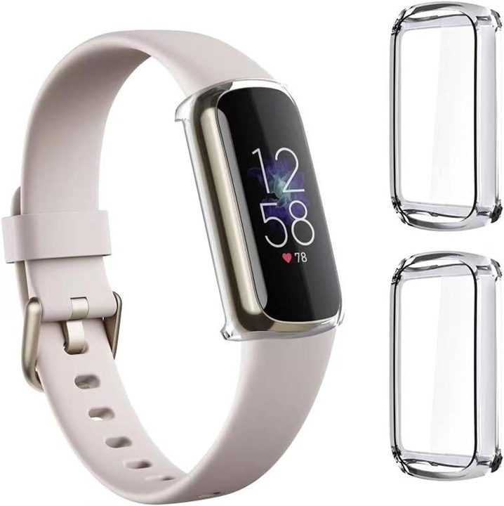 Калъф за защита TPU HERUSI Fitbit Luxe комплект от 2 броя прозрачен