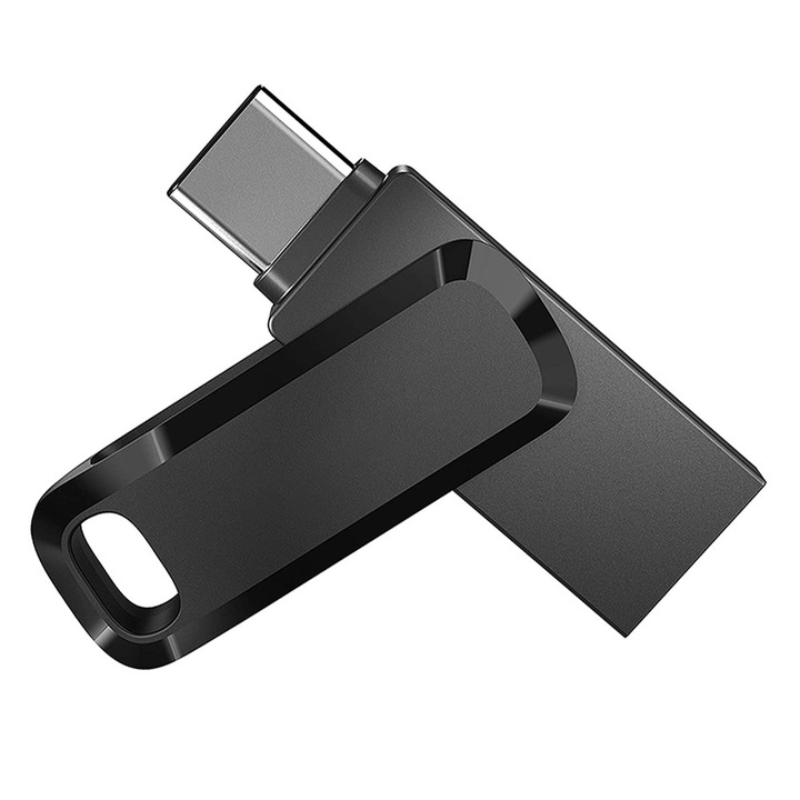 HERUSI USB memória 64GB 128GB fekete 8.6x12.1x44.41mm