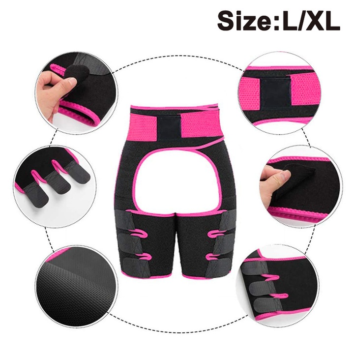 HERUSI sportöv, spandex, fekete-piros