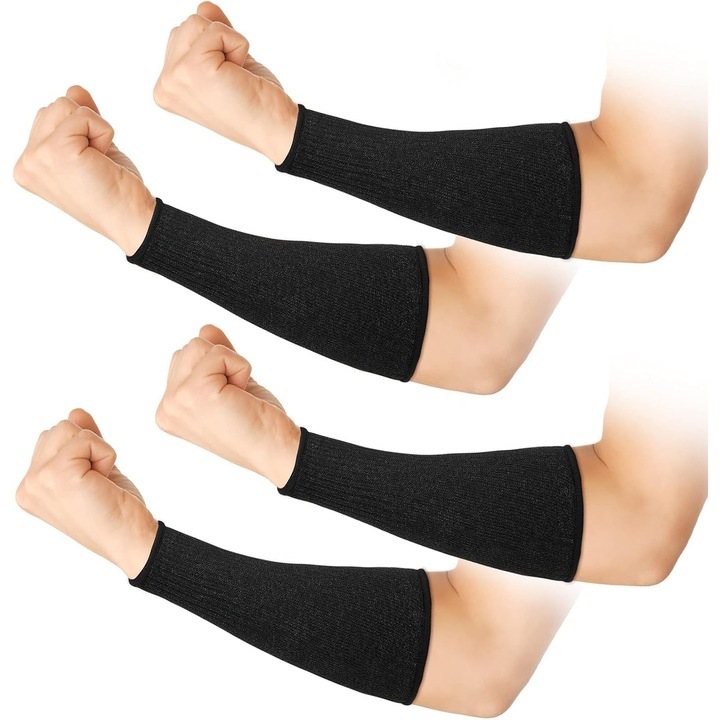 Maneci de protectie taieturi nivel 5, negru, 22x9.5cm