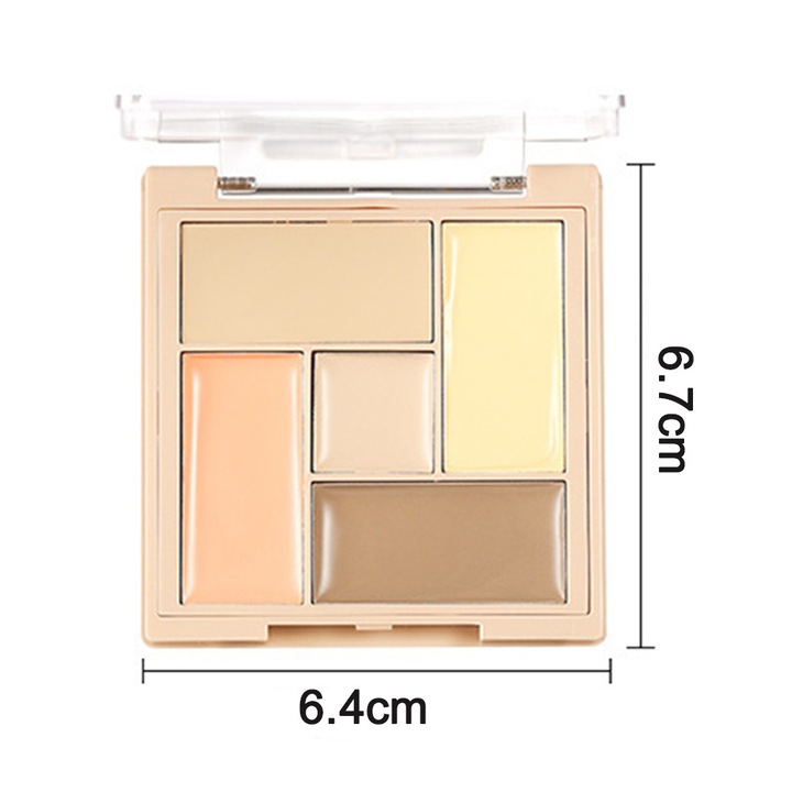 Paleta corectoare anticearcan 5 culori multicolor