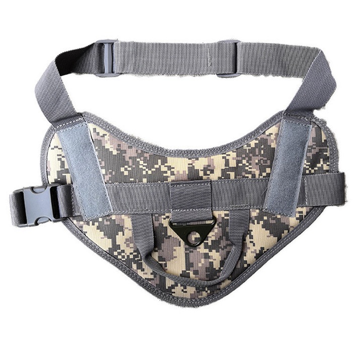 Kisméretű kutyamellény, fröccsenésgátló, kiképzőpóráz, ACU terepmintás, szett