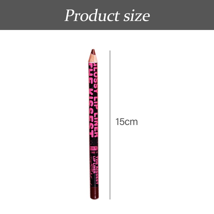 Szájceruza, fából készült, sima, kényelmes, hidratáló, gazdagon pigmentált színű, tartós