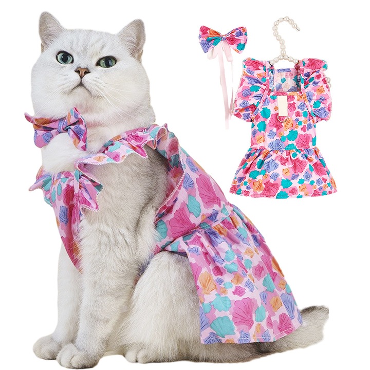 Kutyaruha, mackómintás, pamut anyag, légáteresztő, kényelmes, S méret, 34-36cm x 25cm, kis, közepes és nagytestű fajták számára