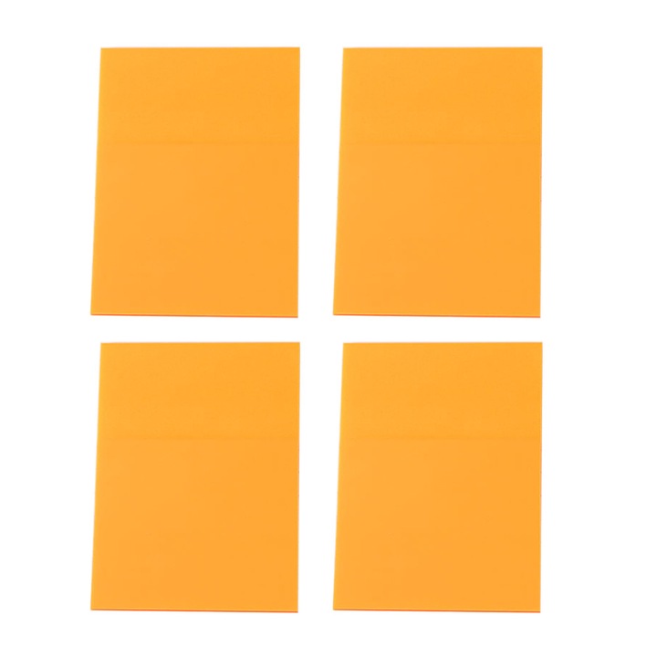 Note adezive transparente HERUSI 75x50mm set 4 culori 200 foi