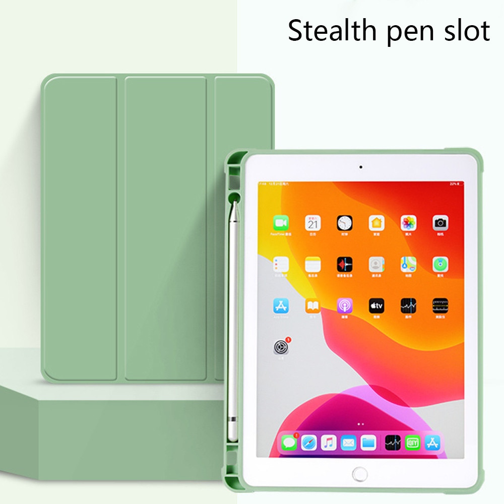 Husa pentru iPad Pro 11 inch HERUSI, suport creion, protectie TPU moale