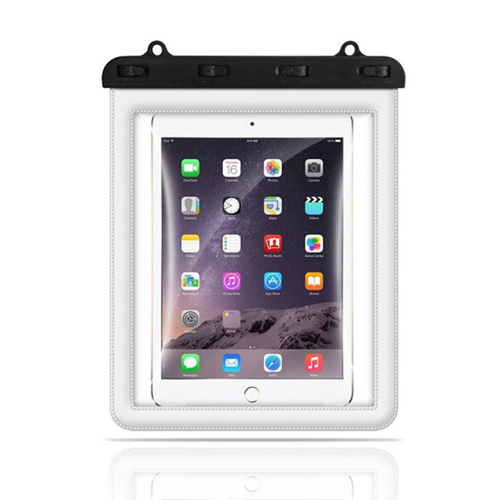 Univerzális vízálló táska iPadhez, érintésérzékeny száraz táska húzózsinóros vízálló táskával