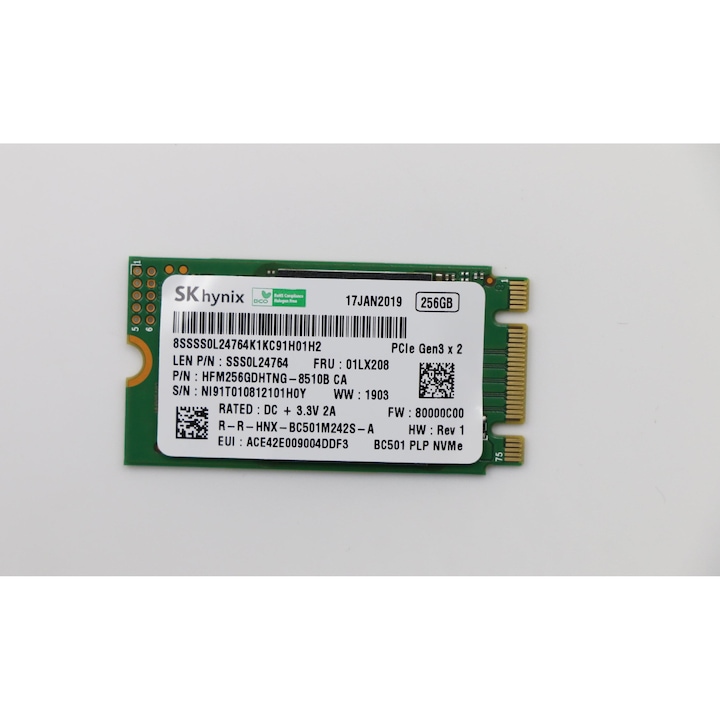 SSD Lenovo M.2 PCIe NVMe 256 GB