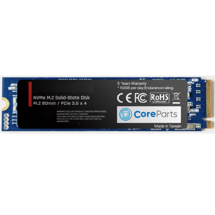 SSD 2TB M.2 PCIe NVMe CoreParts 4.0, 5100x4600MB/s, на едро