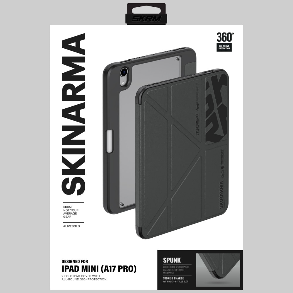 Etui pentru iPad mini 7 gen. (A17 Pro) set Spunk Pewter, verde, 10 inch