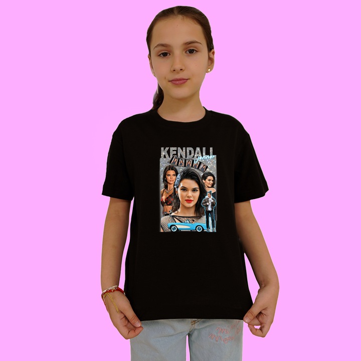 Tricou copii artist trupa Kendall Jenner, Negru
