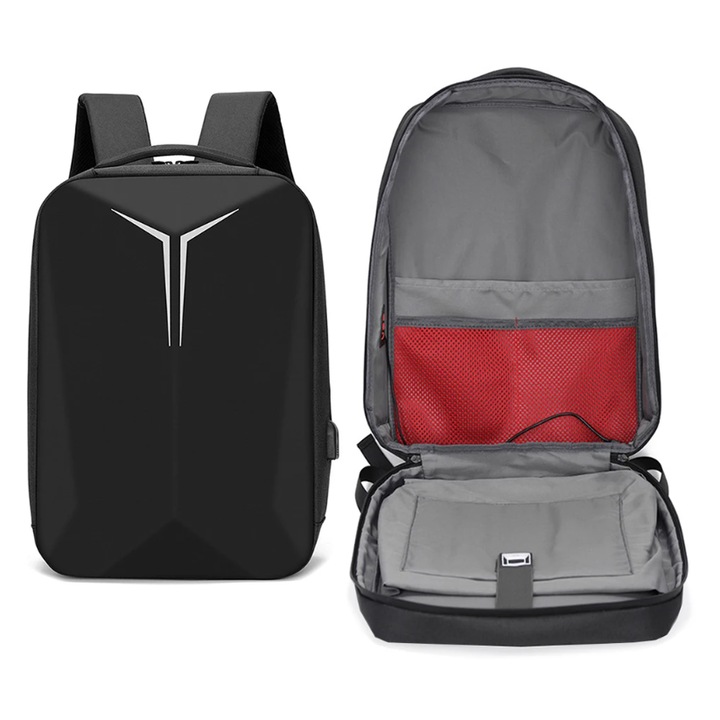 Geanta laptop cu compartiment pentru laptop, Excitat, 15.6, Capacitate mare, Negru