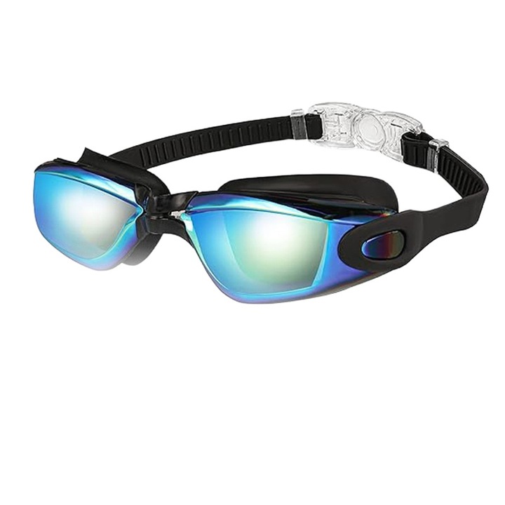 Ochelari Profesionisti Unisex pentru Inot – Rama din Policarbonat/Silicone, Anti-UV/Anticeata, Ajustabil Fit – Culoare Acvatica