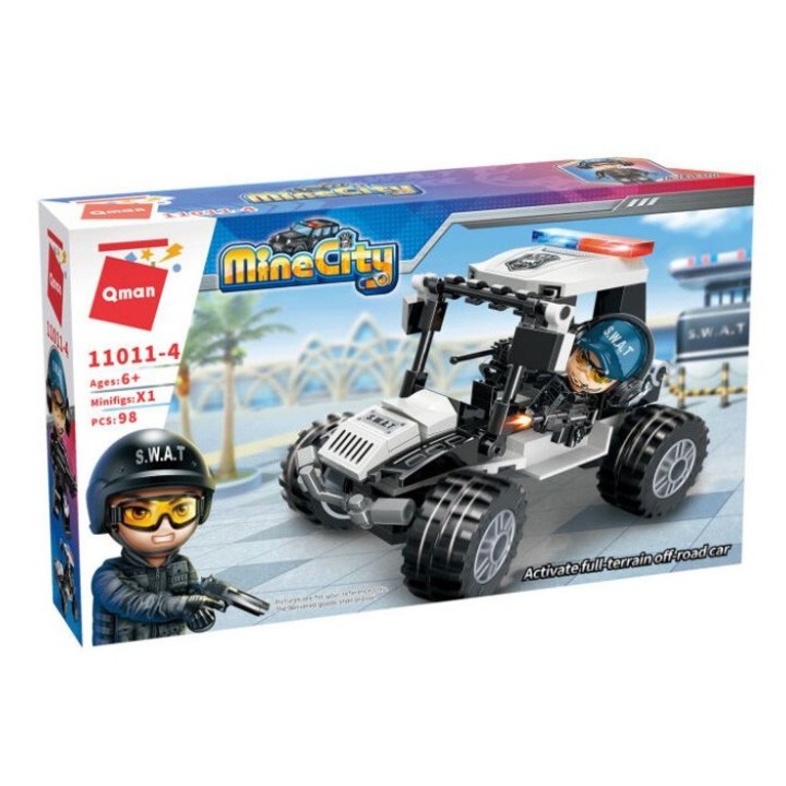 Конструктор, Qman, MineCity, Офроуд автомобил, 98 части