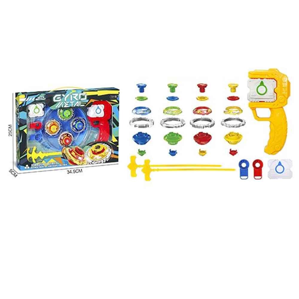 Set titirez, cu lansator, metal, 4 piese - eMAG.ro