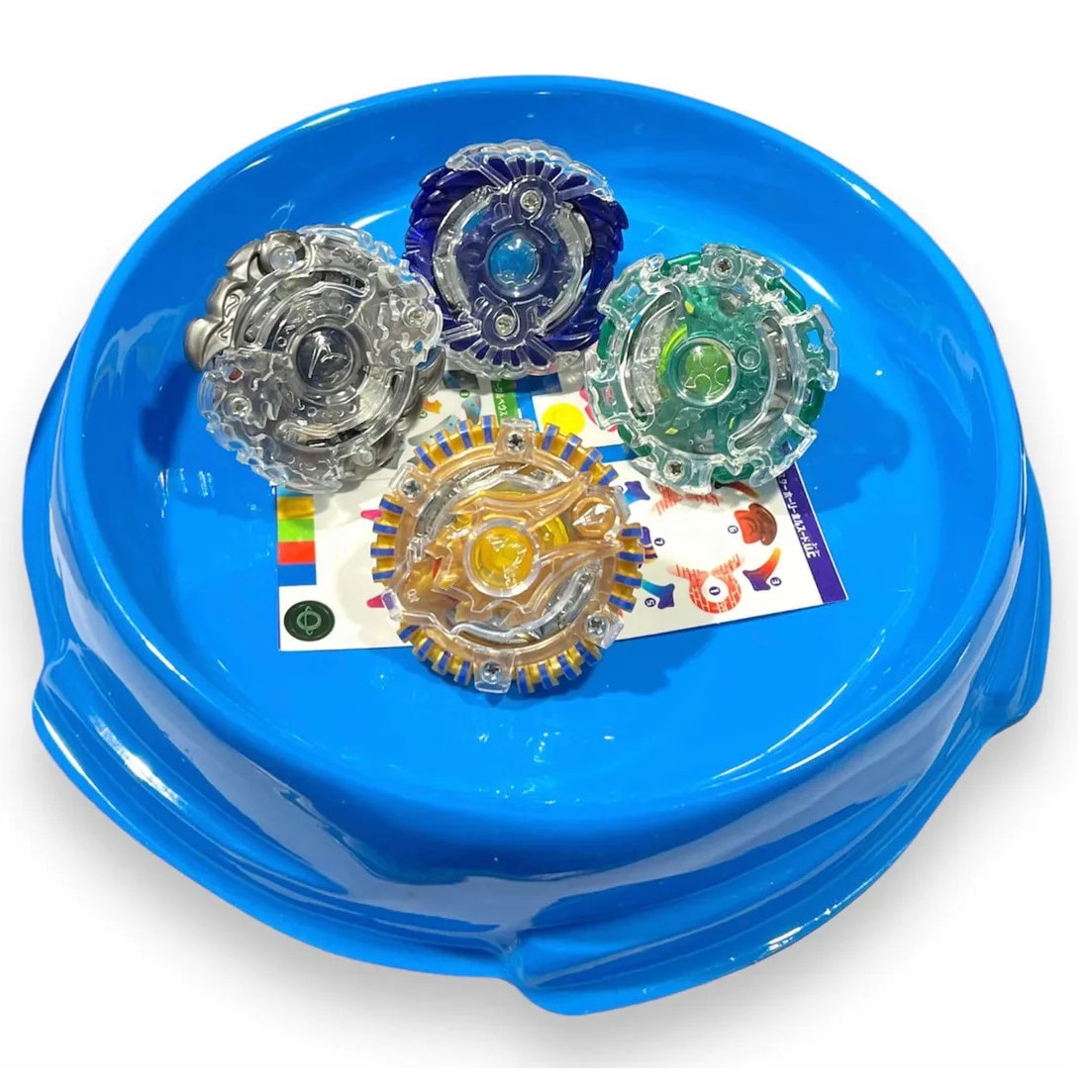 Set titirez, Beyblade, cu lansator, 4 piese - eMAG.ro