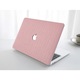 Твърд калъф с текстура на плат за MacBook Air 13 (2022/2023/2024/2025) Серия M (M4/M3/M2) (A2681/A3113/A3240), Калъф и защита за MacBook, Розов