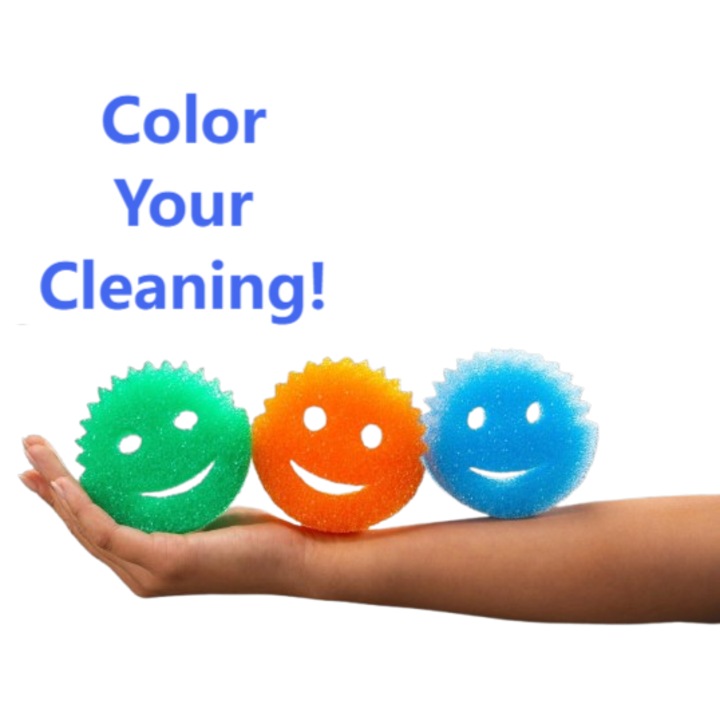 Set de 3 bureti colorati, rezistenti la pete si mirosuri, multicolor