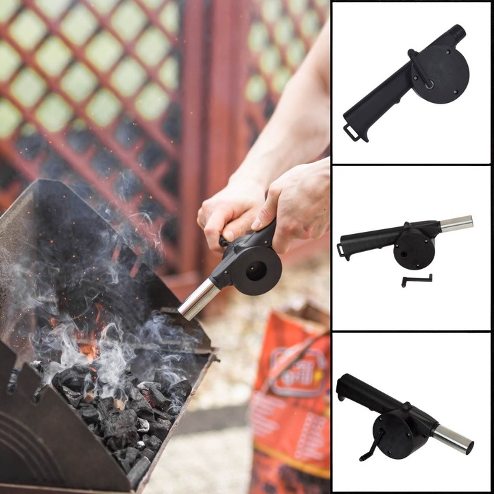 Suflator manual pentru foc