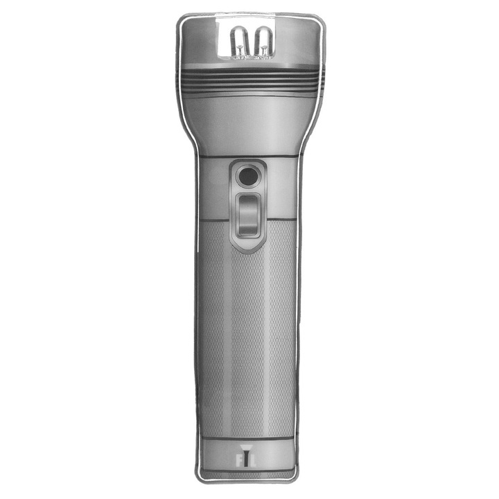 Тънък LED фенер с PVC магнит 12 см