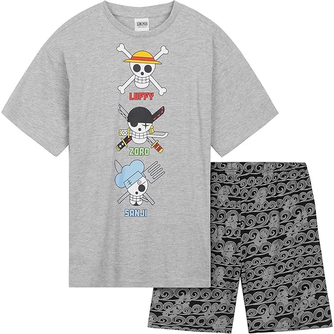 ONE PIECE　PJ−011−WPR ONE PIECE PJ−011−WPR Pijama scurtă One Piece ©Bird Studio