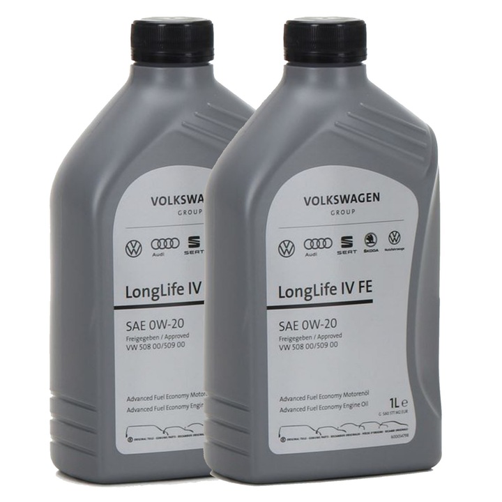 Pachet 2 litri Ulei Volkswagen LongLife IV FE VW 508/509 0W20