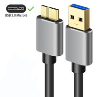 Cablu Date eRDX® – USB-A la Micro-B 3.0, 1m, 5Gbps, HDD Extern / Camera / Dock, Plug & Play