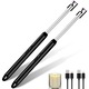 Set 2 Brichete electrice reincarcabile, PsAyl, USB, rotative 360, anti-vant, 25.5cm, Negre