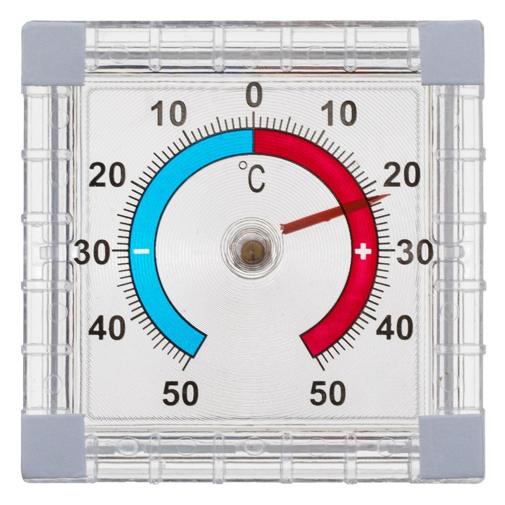 Termometru de perete patrat autocolant 7.5x7.5cm