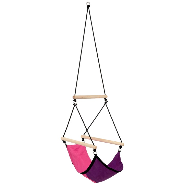 Scaun agatat Amazonas Kid's Swinger Symbol, Pink, 3 - 6 ani