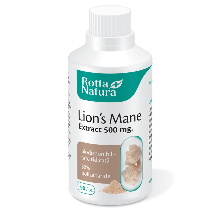 Lion's Mane Extract 500 mg., Rotta Natura, 90 cps