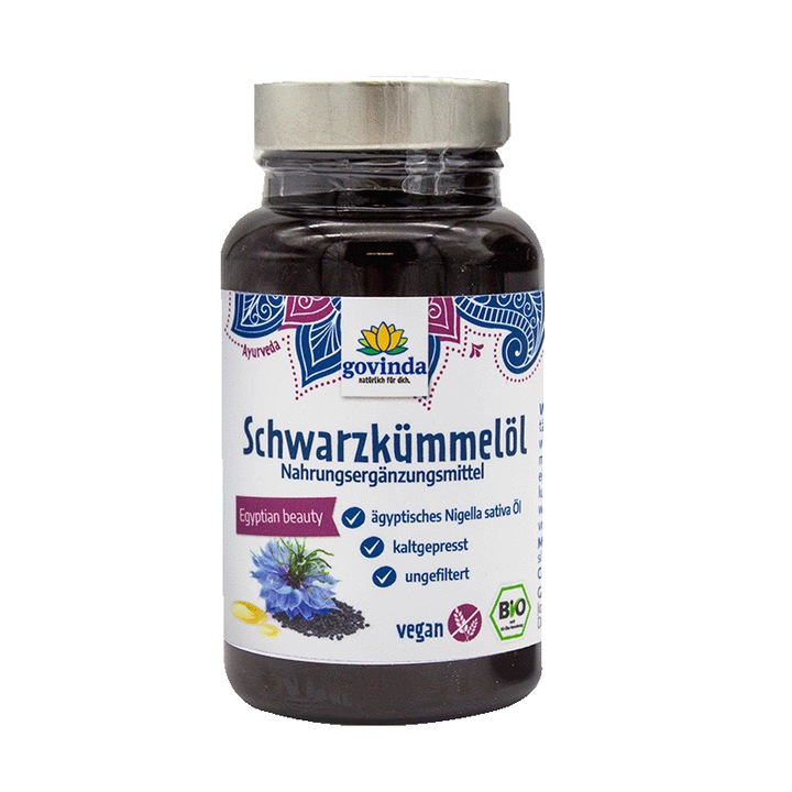 Ulei de Chimen Negru Bio Capsule Govinda 53, 6 g