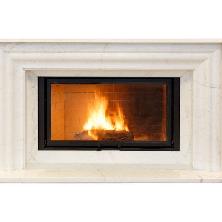 Декоративен Магнитен Панел, DecoWalls, Модел Камина, 60x100 см, Бял, Пластмаса, Макс. 40°C, Монтаж Без Лепило, Лесен За Поддръжка