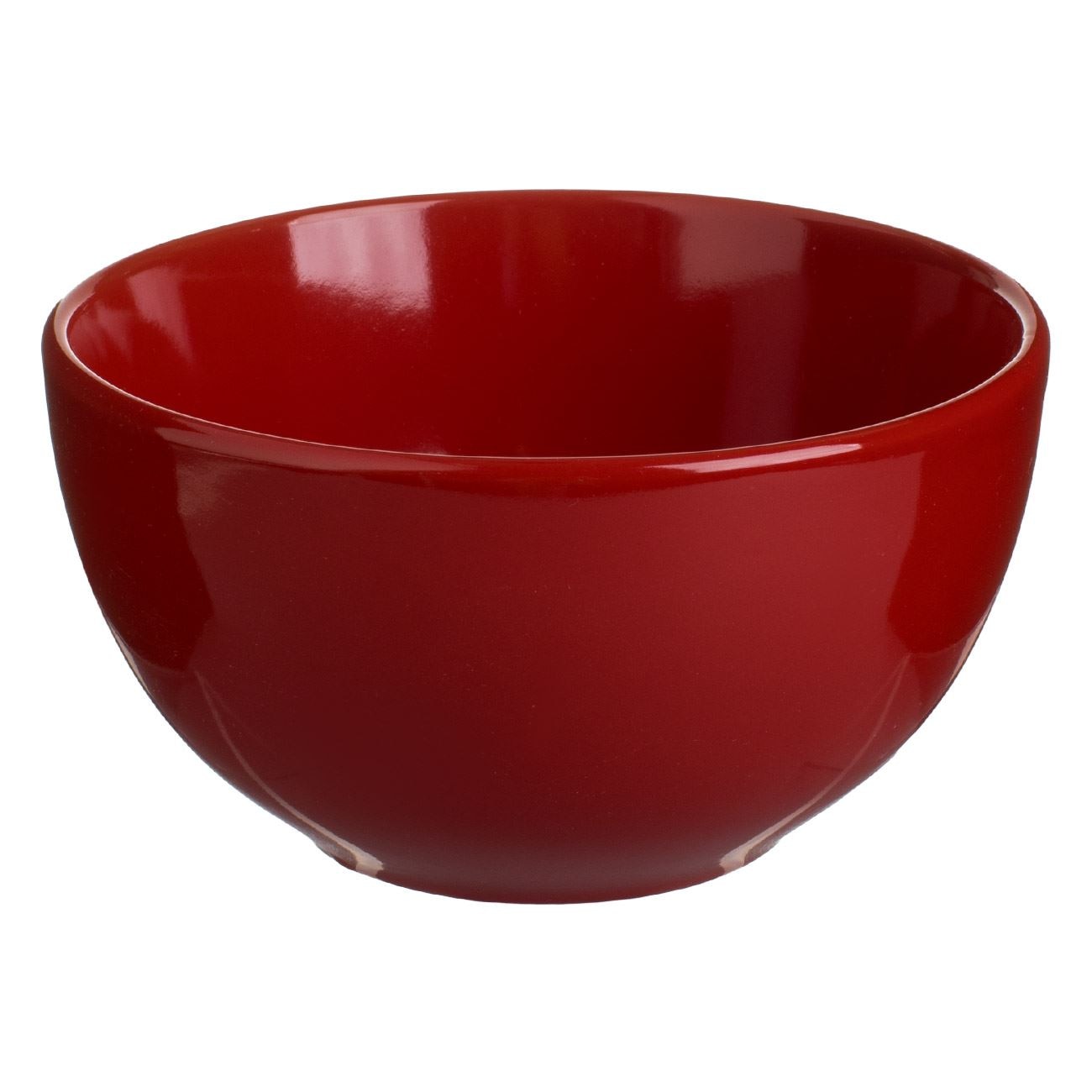 Bol de ceramică rosu, 650 ml