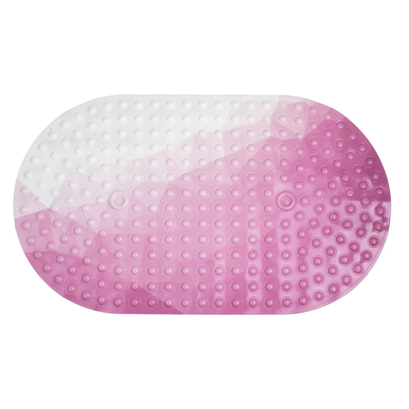 Covoras de baie antiderapant alb roz 58x33cm - eMAG.ro