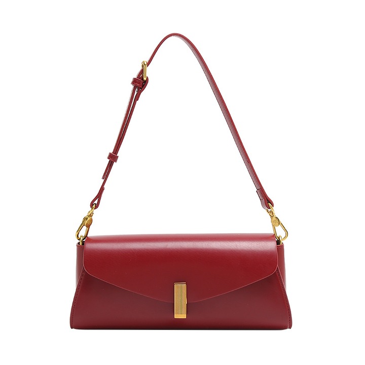 Női elegáns kézitáska válltáska, Tote Bag, Princess Bag, Elegáns estélyi táska, 28x7x10cm, Vörös